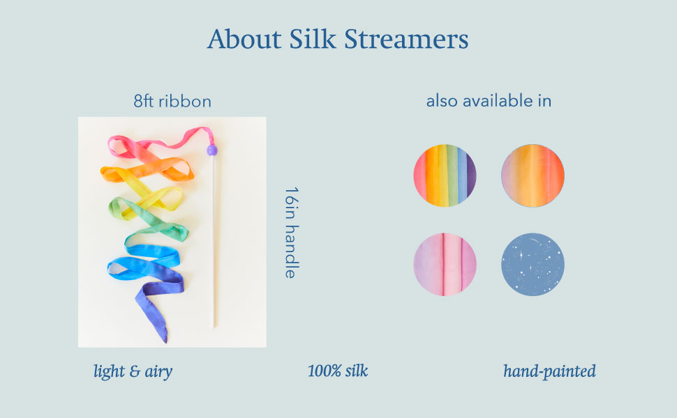 about silk streamers also available in other colors 8ft ribbon