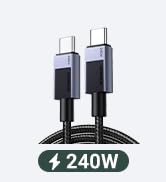 UGREEN 240W USB C Cable Fast Charging, USB C Charger Cable Type C Cord Compatible with MacBook Pr...