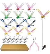 Kleeblatt Dragonfly Clip 12pcs - DIY Dragon Fly Clips, Hair Accessories, Garden Decor, and Outdoo...