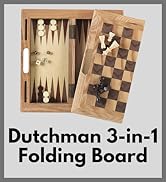 Mainstreet Classics Dutchman 3-in-1 Combo Folding Board Game Set