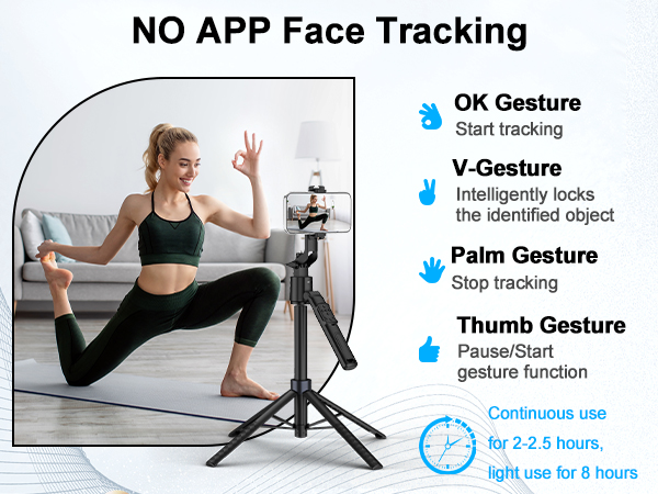 Auto Face Tracking Gimbal Tripod