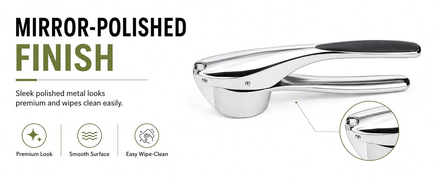 Durable garlic press