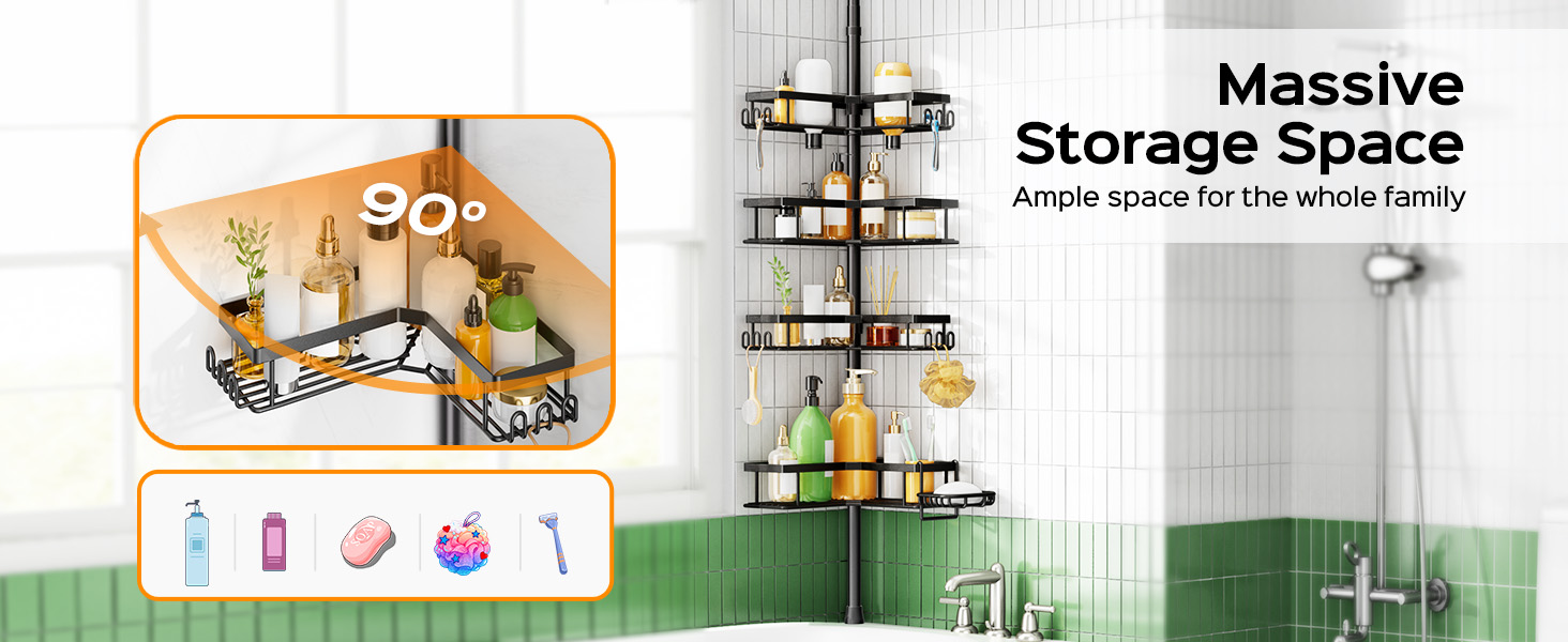 corner shower caddy