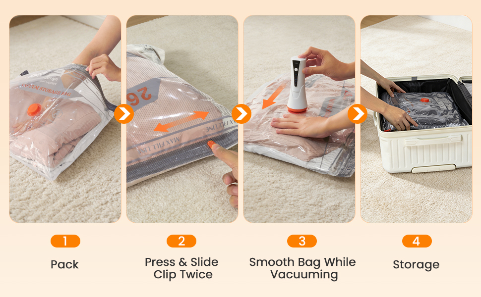 vacuum travel bags with pump
