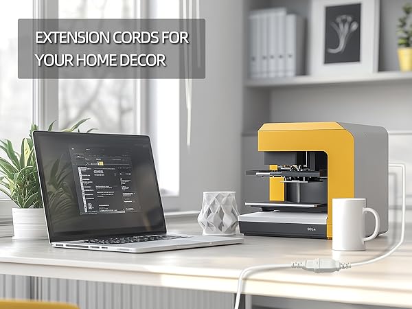 Application of extension cord in 3D printer