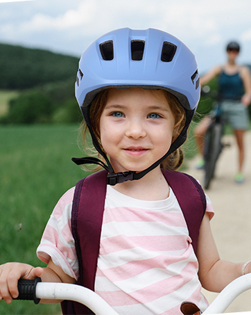 The helmets will keep safe no matter what wheels they ride