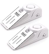 Rosoenvi 2 Pack Door Stop Alarm, Door Stopper with 120DB Security Alarm, Floor Wedge Door Stop Si...