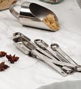 RSVP International Endurance Stainless Steel Spice Measuring Spoons, Set of 6 | 1/8 tsp to 1 Tbsp...