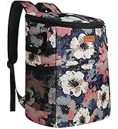 Camping Cooler Backpack 30 Cans, Soft Backpack Coolers Insulated Leak Proof Travel Cooler Bag Wat...