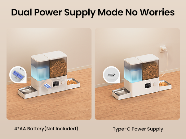 Automatic Cat Feeder and Water Dispenser
