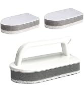 Handle Bathtub Sponge Scrubber, Scrub Brushes for Cleaning Bathroom Scouring Pad Sponge, Non-Scra...