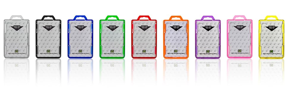 Identity Stronghold Secure Badgeholder Duolite RFID Blocking Card Holder colors pink purple green