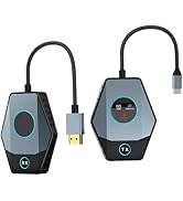 Wireless HDMI Transmitter and Receiver 1080P, Wireless HDMI 4K, Type C Transmitter, Plug &amp; Play, ...