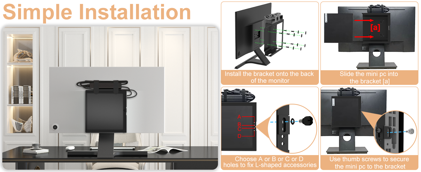 Mount for HP Desktop Mini PC