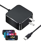 45W Charger for Steam Deck,AC Power Adapter Compatible with Nintendo Switch/Lite/Switch OLED/Swit...