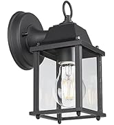 LIT-PaTH Outdoor Wall Lantern, Wall Sconce as Porch Lighting Fixture, E26 Base, Aluminum Housing ...