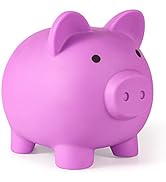 Piggy Bank, Unbreakable Plastic Money Bank, Coin Bank for Girls and Boys, Medium Size Piggy Banks...