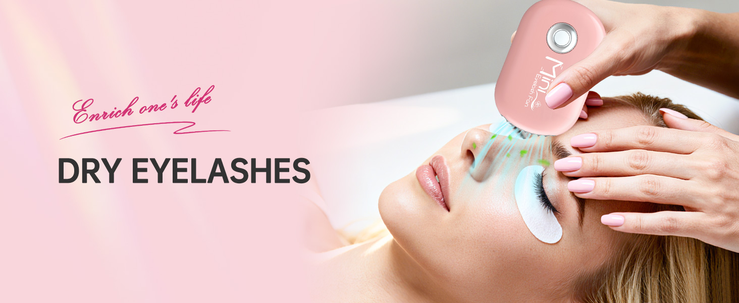 8 lashes fan dryer eyelash drying fan