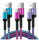 USB C Samsung A35 A55 Charger Cable Fast Charging 6FT Android Type C Phone Charger Cord 3Pack for...