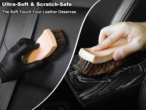 horse hair brush for car leather