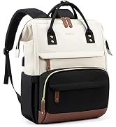 LOVEVOOK Laptop Backpack for Women, 15.6 Inch Work Business Backpacks Purse with USB Port, Large ...