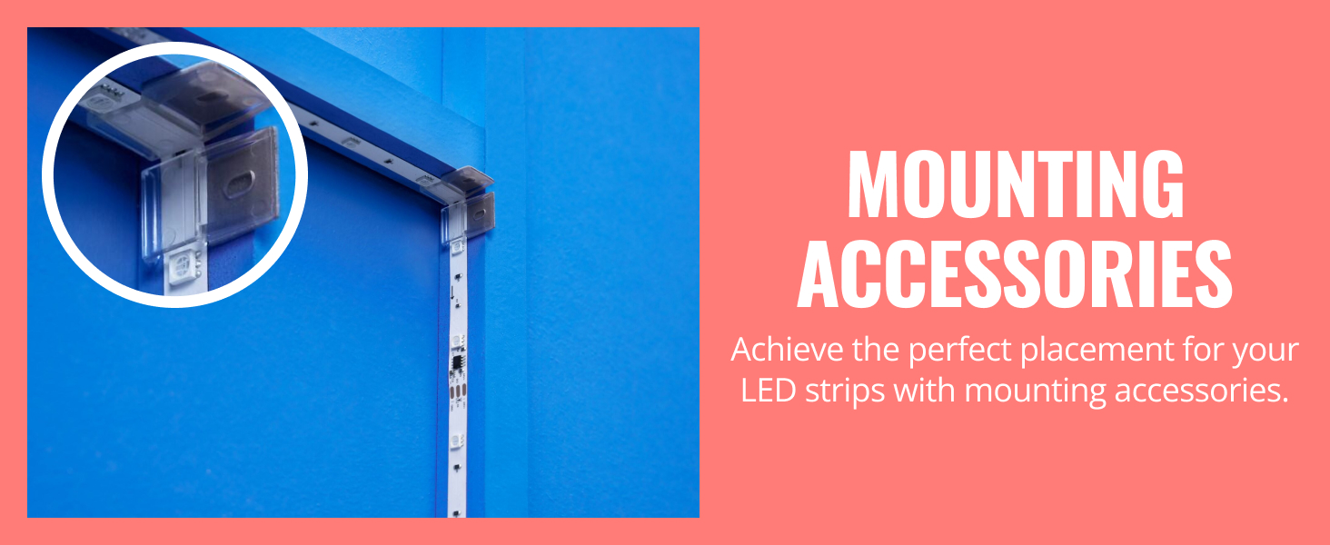 Mounting accessories included