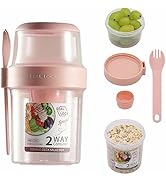 Daasigwaa Breakfast On The Go Cups, Salad Cup To Go, Take And Go Yogurt Cereal Overnight Oats Sna...