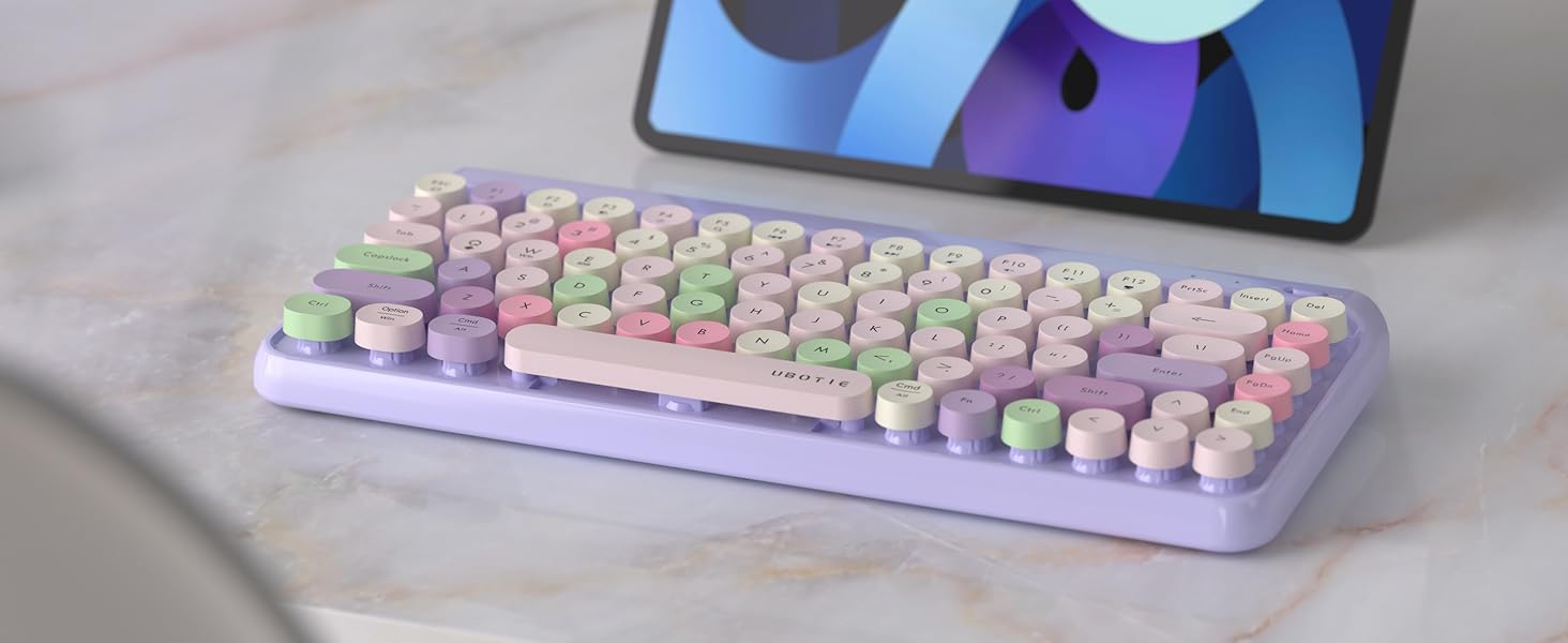 bluetooth wireless keyboard pink