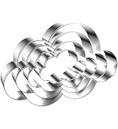 Cloud Cookie Cutter Set Large - 5 Inch, 4 Inch, 3 Inch, 2 Inch - 4 Pieces Cookie Cutters Shapes S...