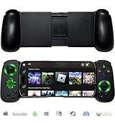 arVin Mobile Gaming Controller for iPhone Android with Phone CASE Support & Green Light, Wireless...