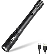 Siuyiu Rechargeable Pen Light, 500 Lumens Powerful EDC Flashlight, Bright LED Pen Flashlight with...