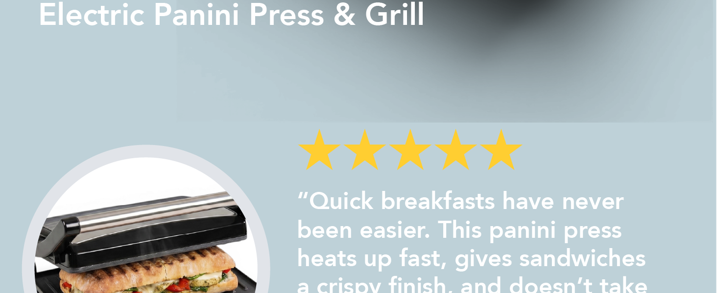 Chefman Cuisinart Panini Grill Panini Press