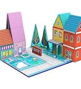 Magnetic Tiles for Kids, Fairytale Town Road Set, Magnetic Blocks Magnet Building Toys for 3-5 4-...