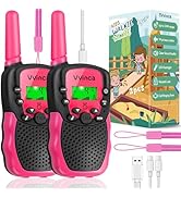 Walkie Talkies for Kids, Rechargeable Halloween Toy for Ages 3 4 5-7 8-12 Year Old Girl Boy with ...