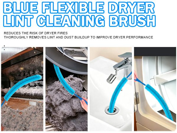 Dryer Vent Cleaner Kit with Flexible Vacuum Hose Attachments