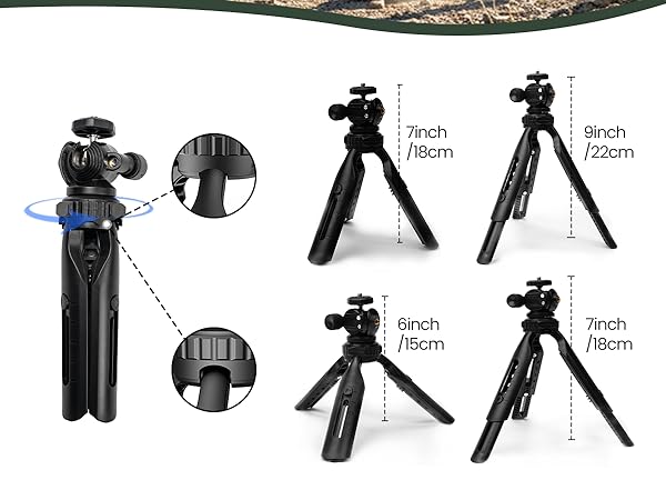 Includes adjustable height sweeping legs