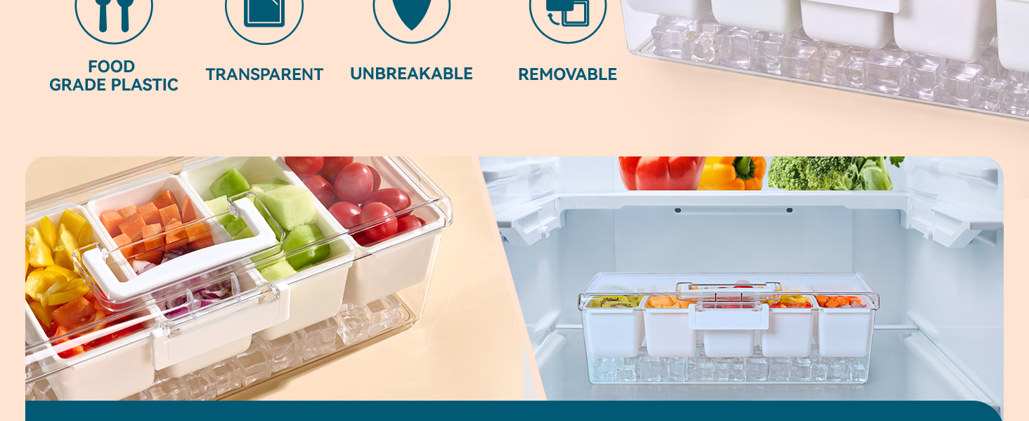 Chilled Condiment Server with Lid