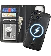 Bocasal for iPhone 13 Wallet Case Compatible with MagSafe Wireless Charging, RFID Blocking Magnet...