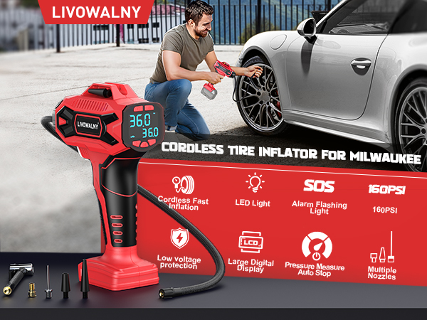 for milwaukee tire inflator