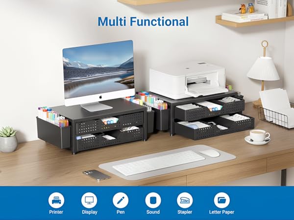 desk organizer monitor stand