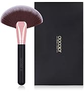Docolor Fan Brush Finishing Powder Brush Multi-use Brush For Face and body Professional Highlight...