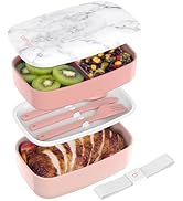 Bentgo Classic - Adult Bento Box, Stackable 3-Compartment Lunch Box with Removable Utensil Set an...