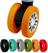 8 Pcs Luggage Wheel Covers,Silicone Protective Covers for 2-2.4" Suitcases Spinner Wheel,Upgraded...