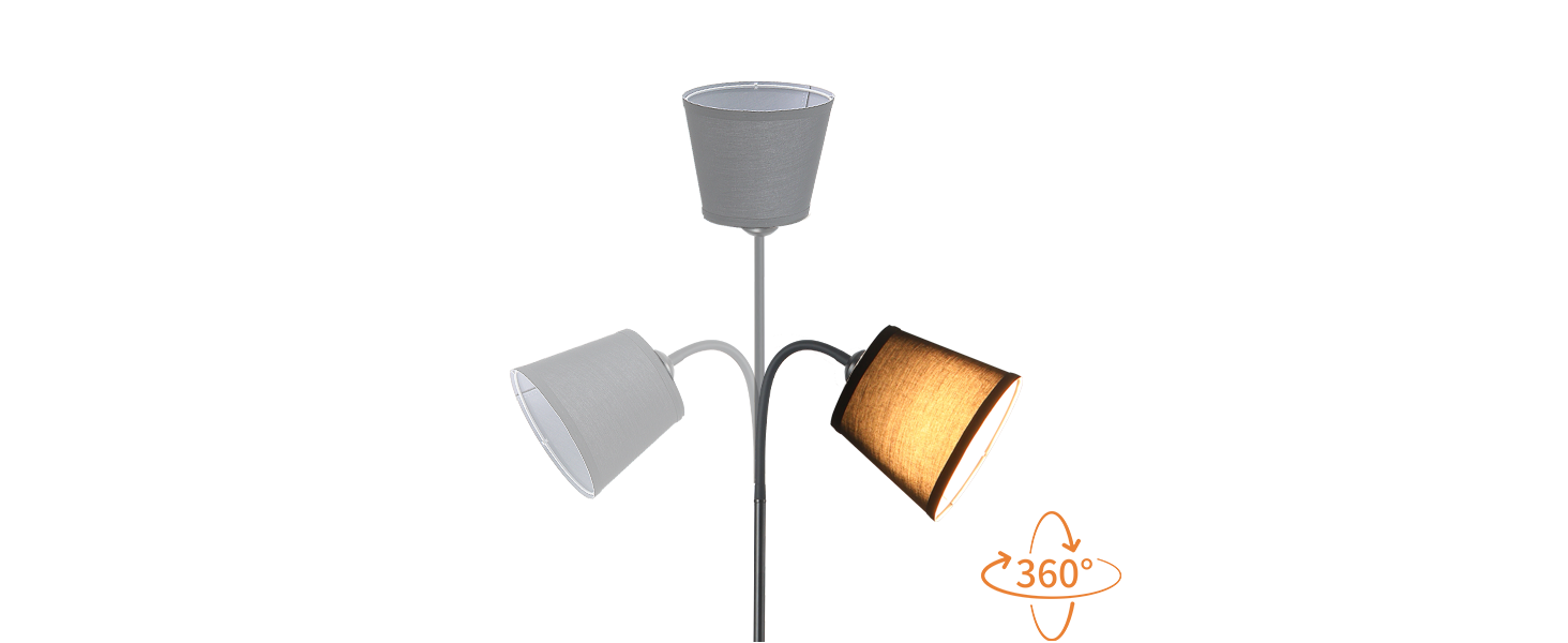 Adjustable floor lamp gooseneek floor lamp standing lamp for living room small floor lamp