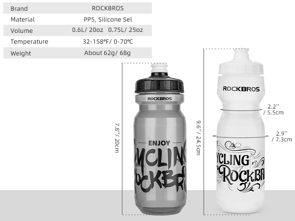 ROCKBROS Cycling Water Bottle