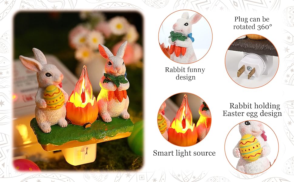 Bunny Flickering Nightlight