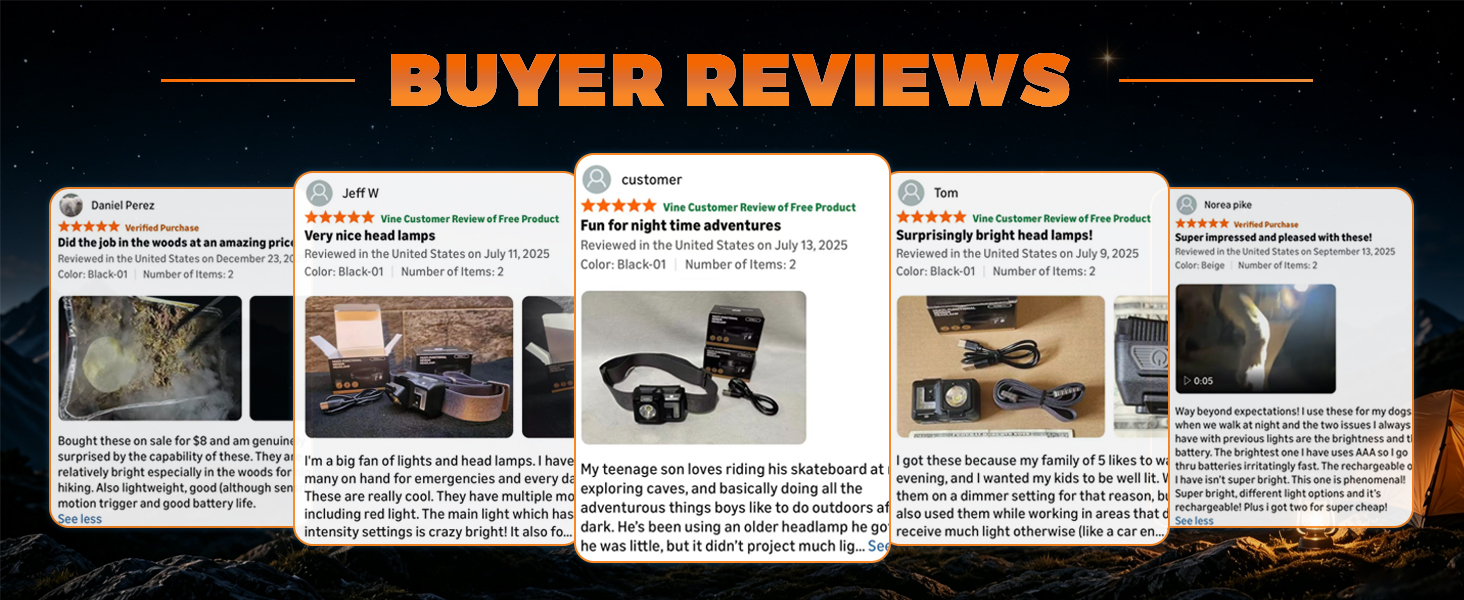 headlamp rechargeable