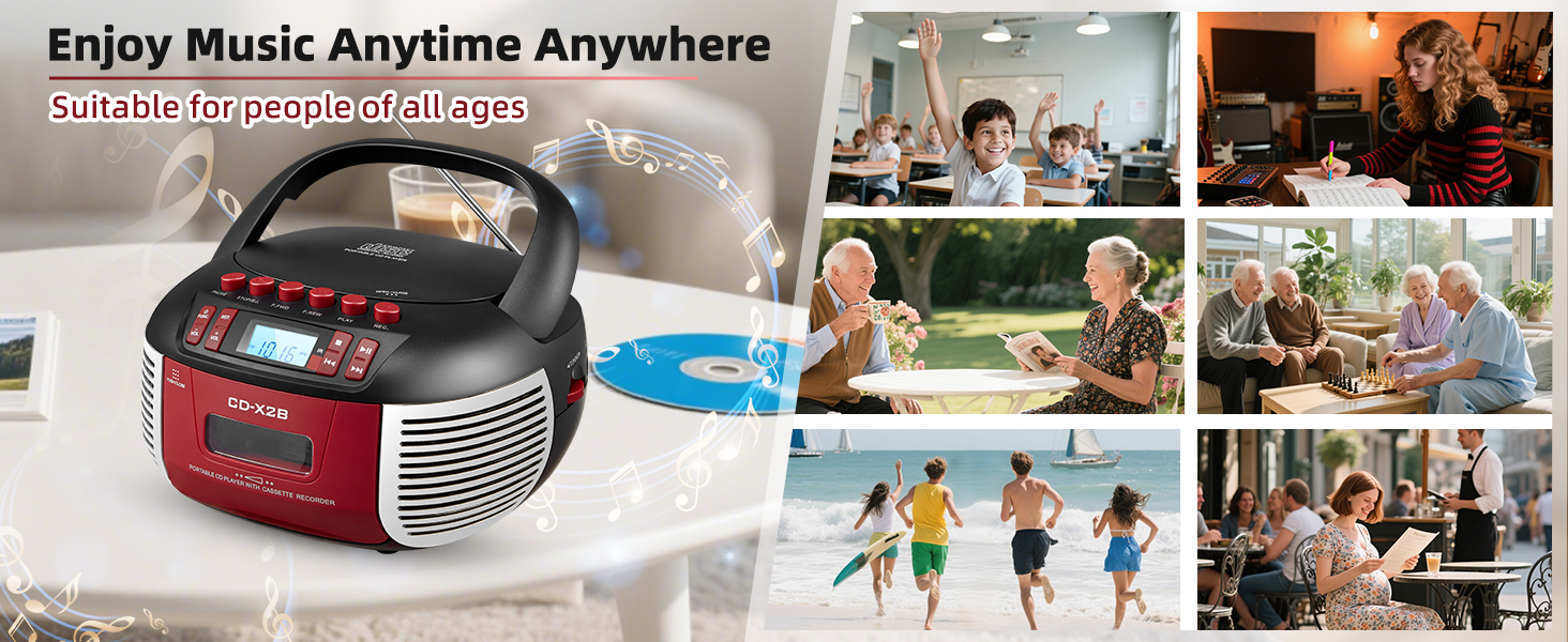 CD and Cassette Player