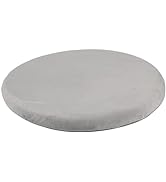 Sigmat 15" Round Seat Cushion, Memory Foam Stool Cushion for Stool Chair Grey