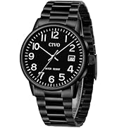 CIVO Watches for Men Analog Quartz: Waterproof Watch with Numeral Dial Easy to Read for Seniors L...